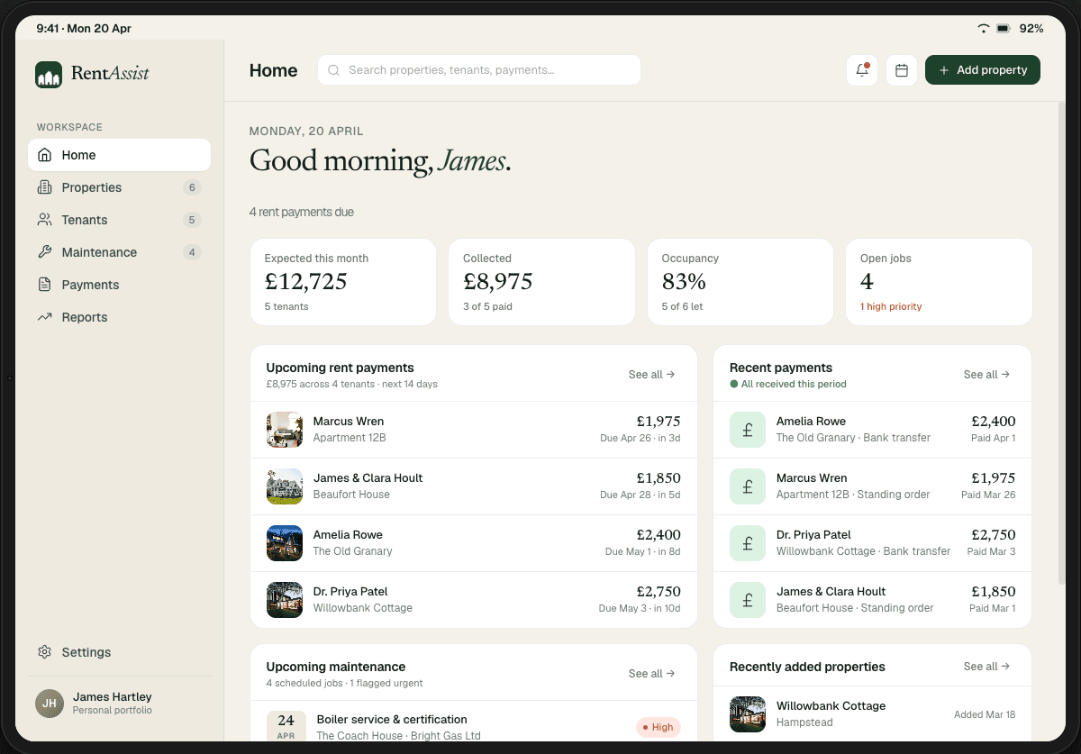 RentAssist screenshot